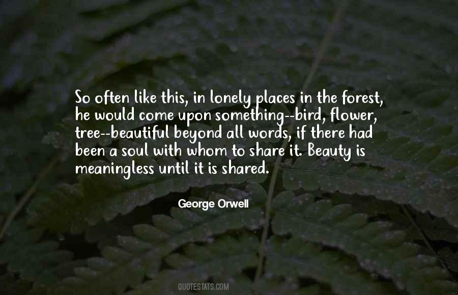 Quotes About Lonely Places #1144722