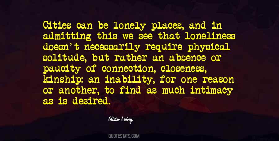 Quotes About Lonely Places #1530845