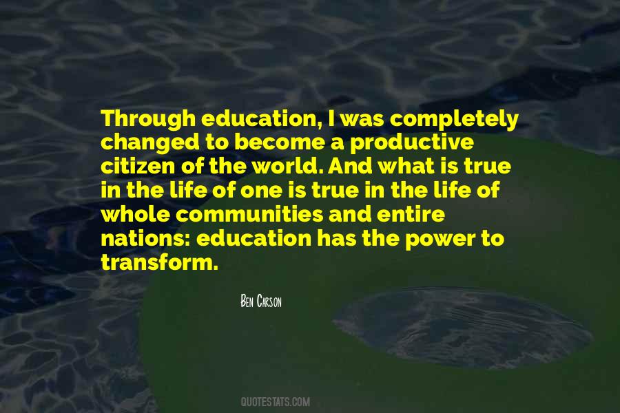 Quotes About The Power Of Education #1067208