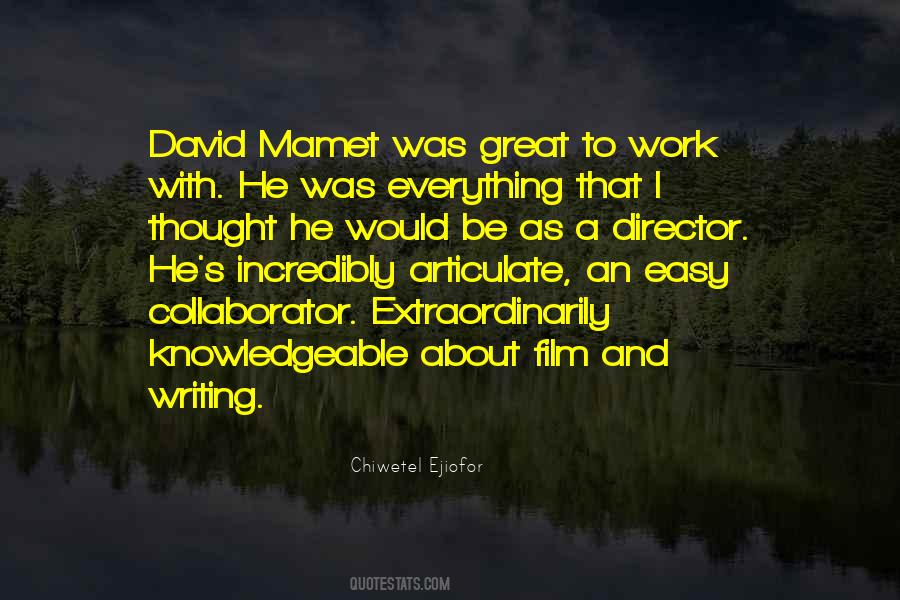 Quotes About Easy Work #178877