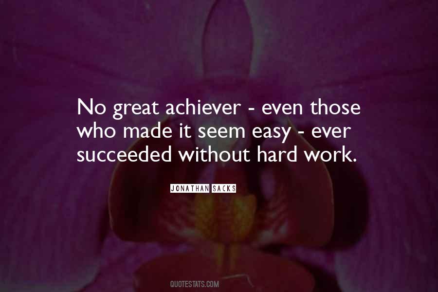 Quotes About Easy Work #267506