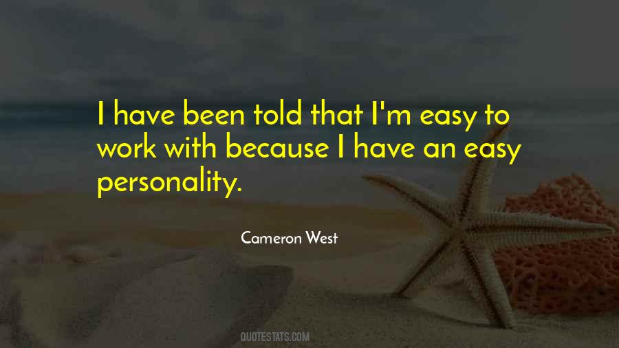 Quotes About Easy Work #269867