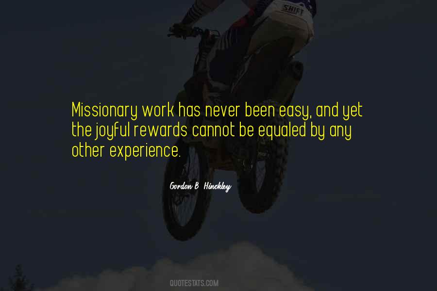 Quotes About Easy Work #48221
