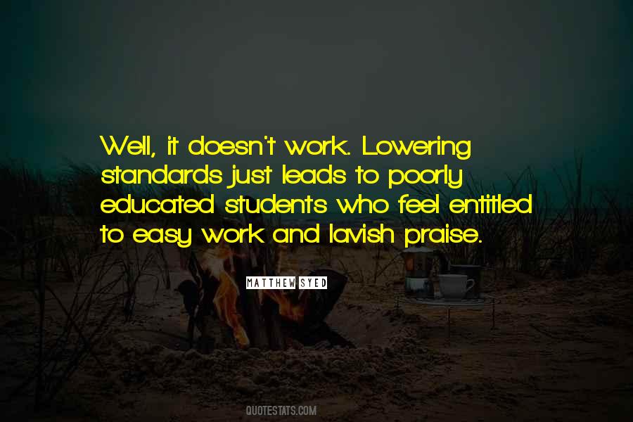 Quotes About Easy Work #591109