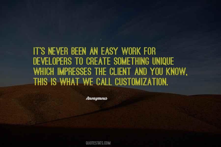 Quotes About Easy Work #853991
