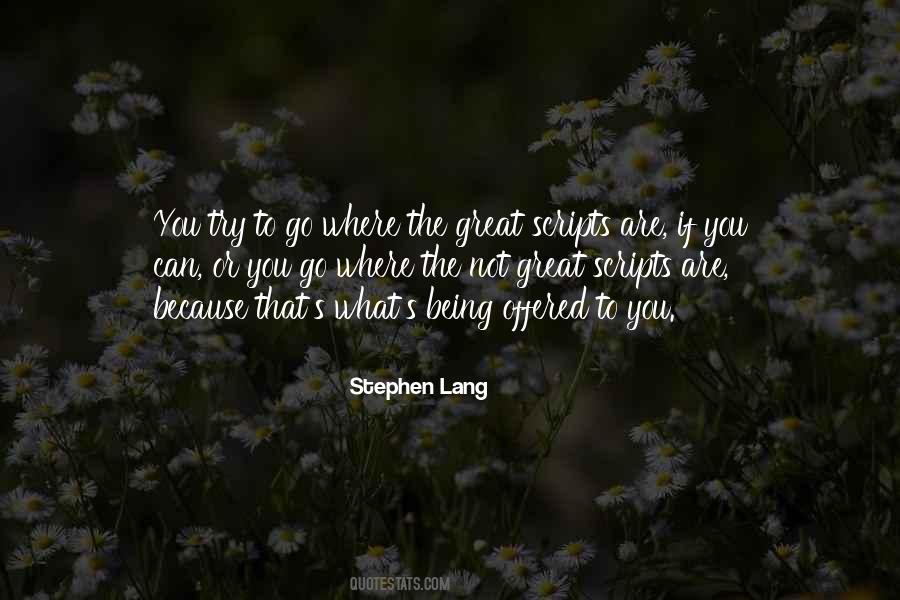 Lang's Quotes #1476476