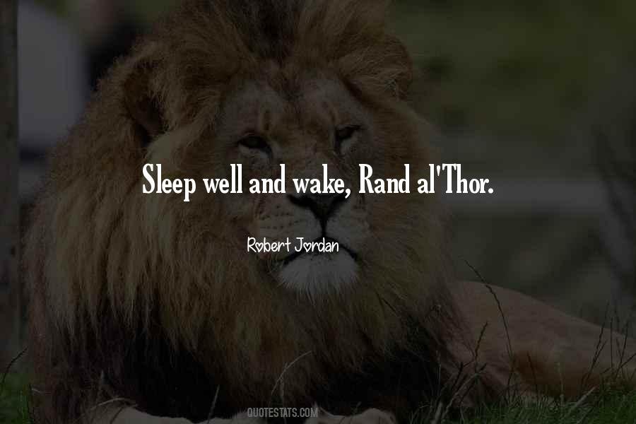 Quotes About Sleep Well #392750