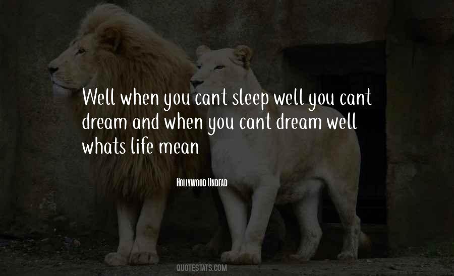 Quotes About Sleep Well #919336