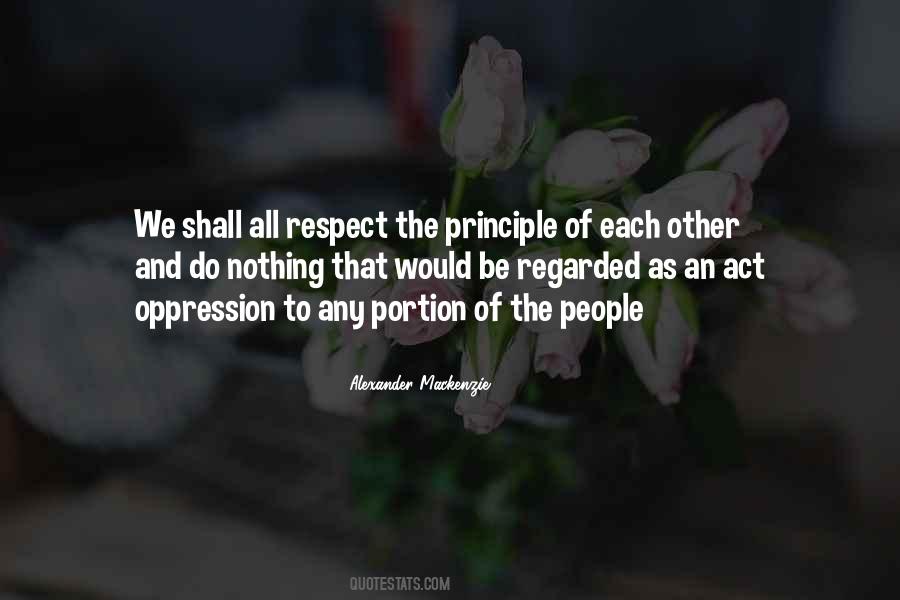 Quotes About Respect Each Other #2818