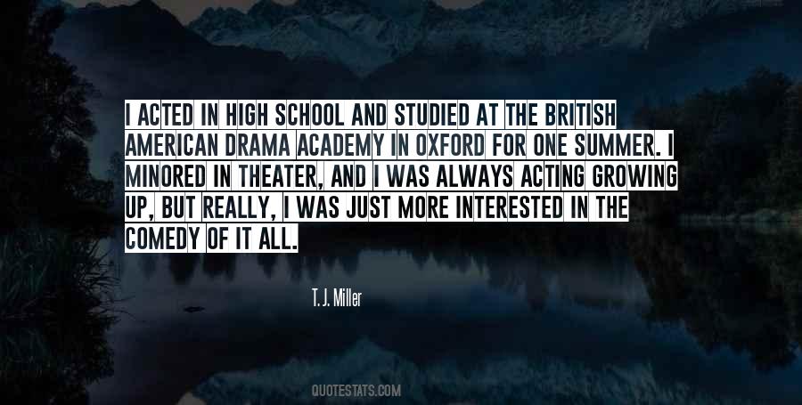 Quotes About High School Drama #1441059