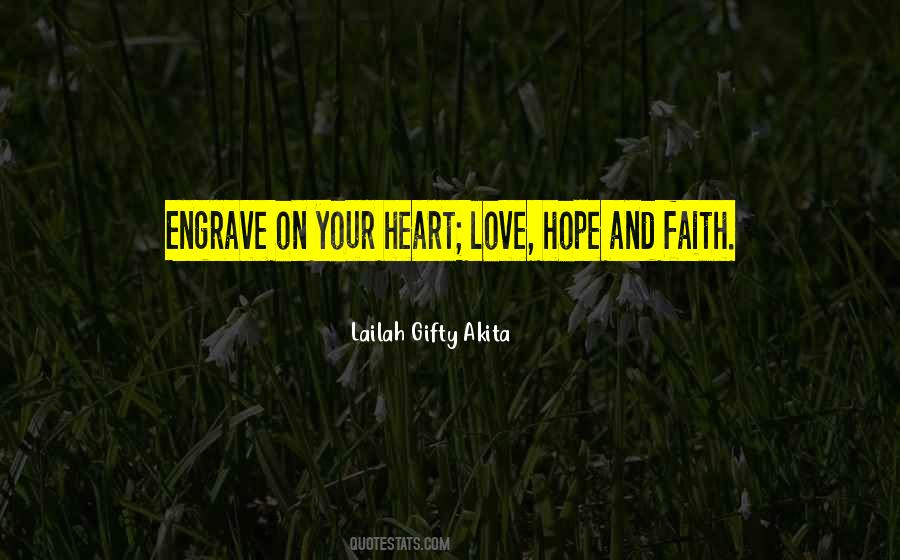 Quotes About Hope And Faith #1066243