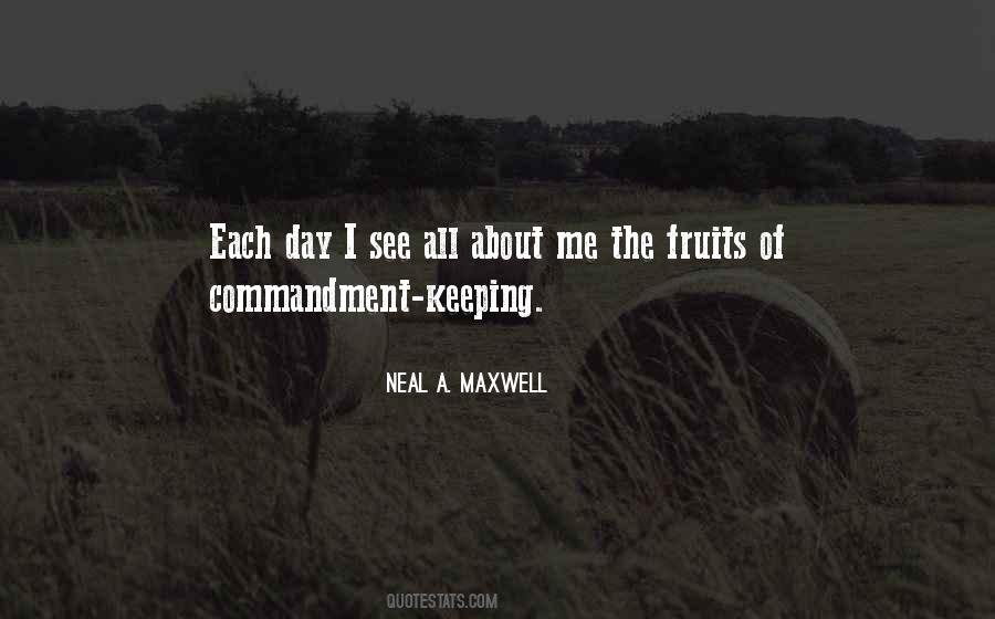 Quotes About Keeping The Commandments #1184022