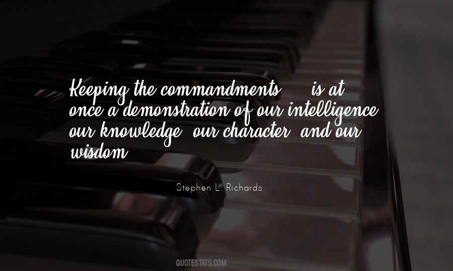 Quotes About Keeping The Commandments #308696