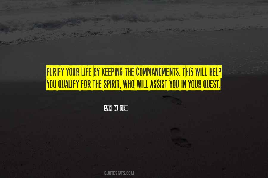 Quotes About Keeping The Commandments #357603