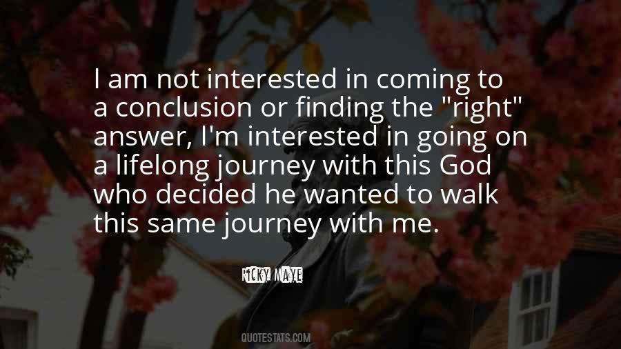 Quotes About Journey With God #1580838