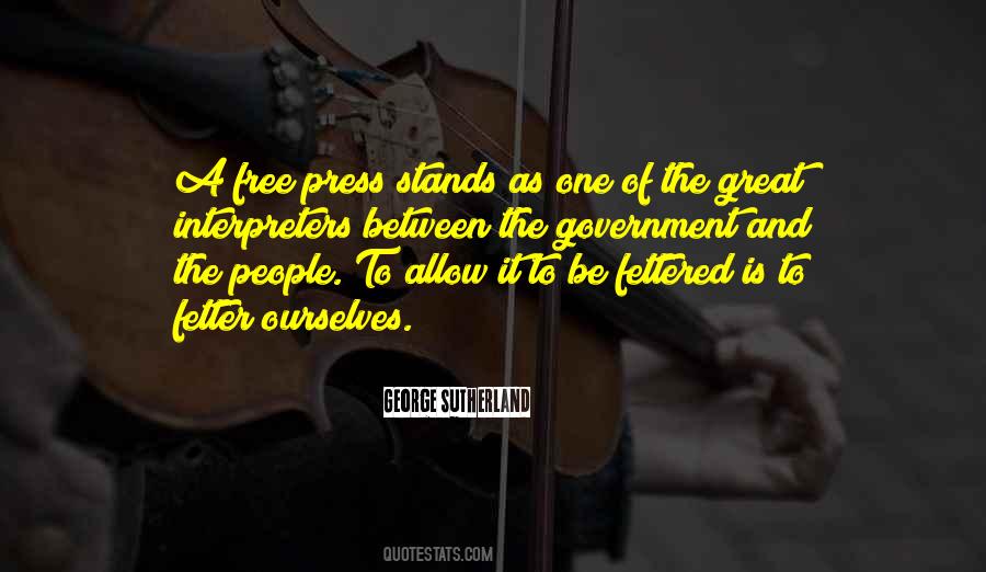 Quotes About A Free Press #1158346