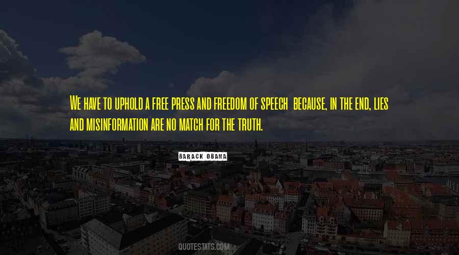 Quotes About A Free Press #1195908