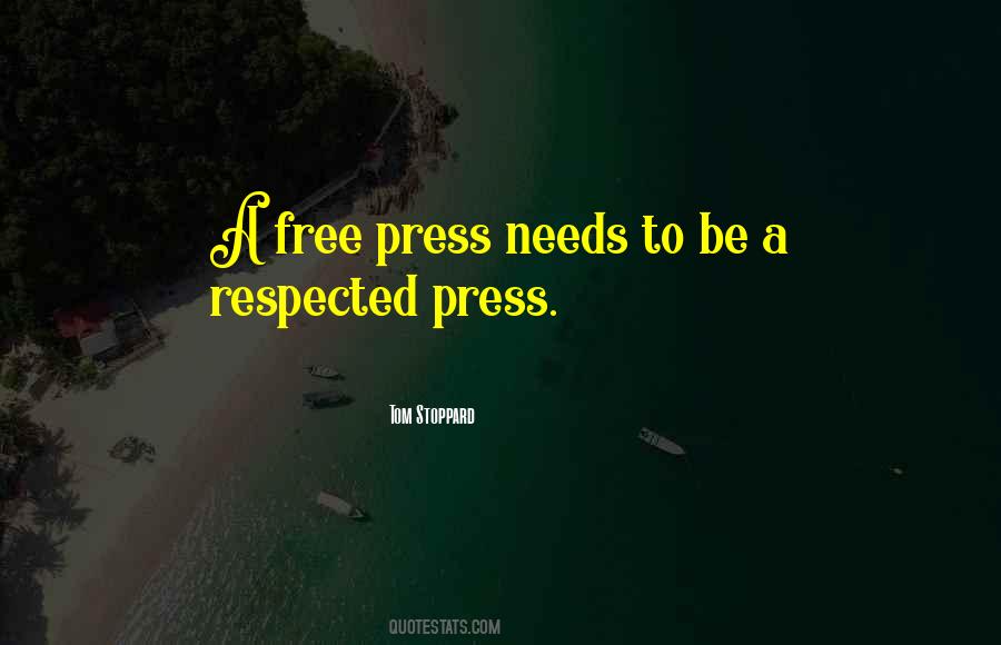 Quotes About A Free Press #1427174
