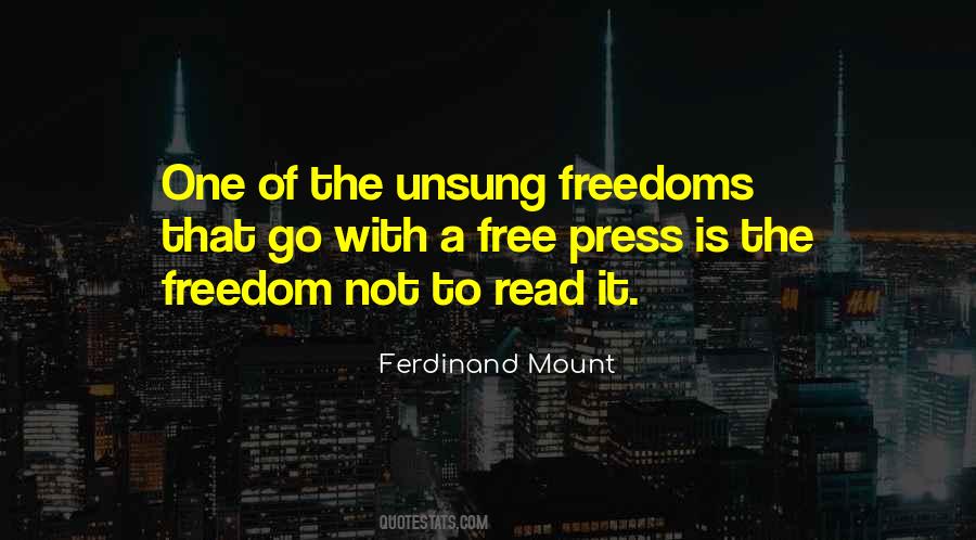 Quotes About A Free Press #1559824