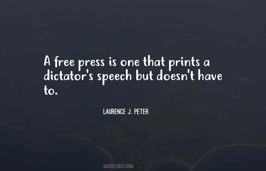 Quotes About A Free Press #665433