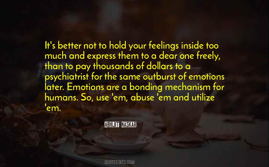 Quotes About Inside Feelings #1096805