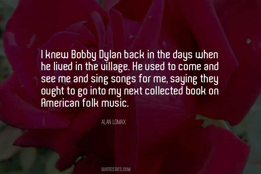 Quotes About Folk Songs #475274