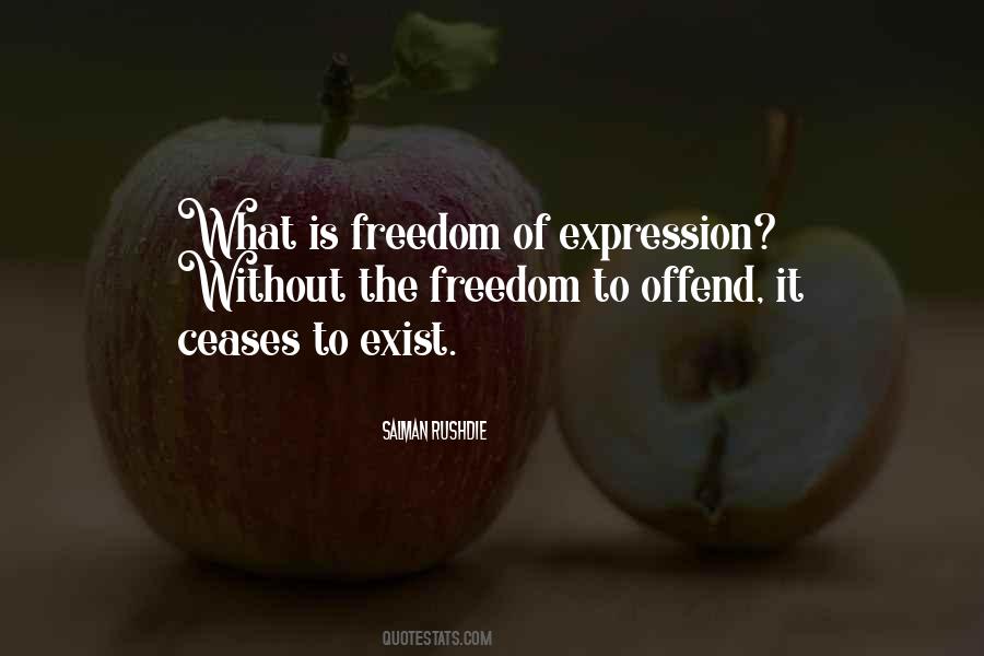 Quotes About Free Expression #1227431