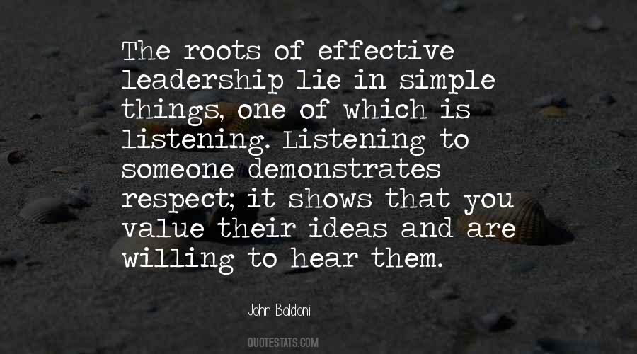 Quotes About Leadership And Respect #1109342