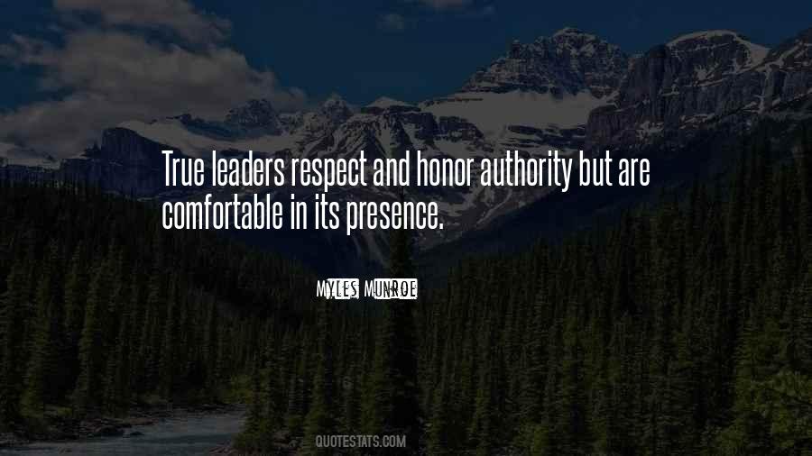 Quotes About Leadership And Respect #968358