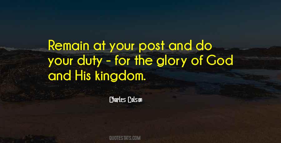 Quotes About Glory Of God #1044635