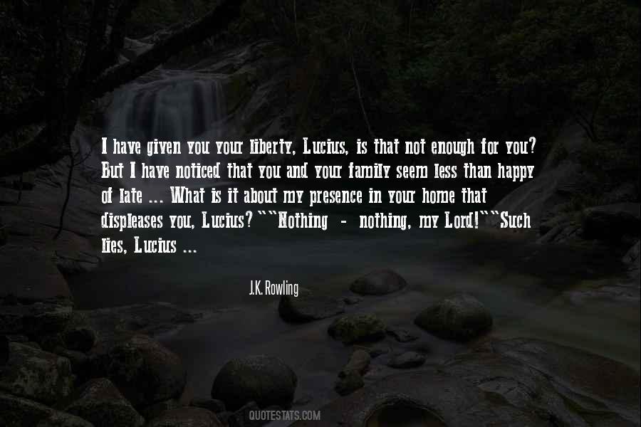 Lucius's Quotes #562610
