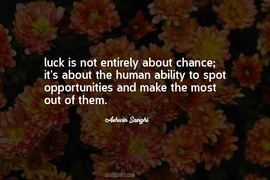 Luck's Quotes #24839