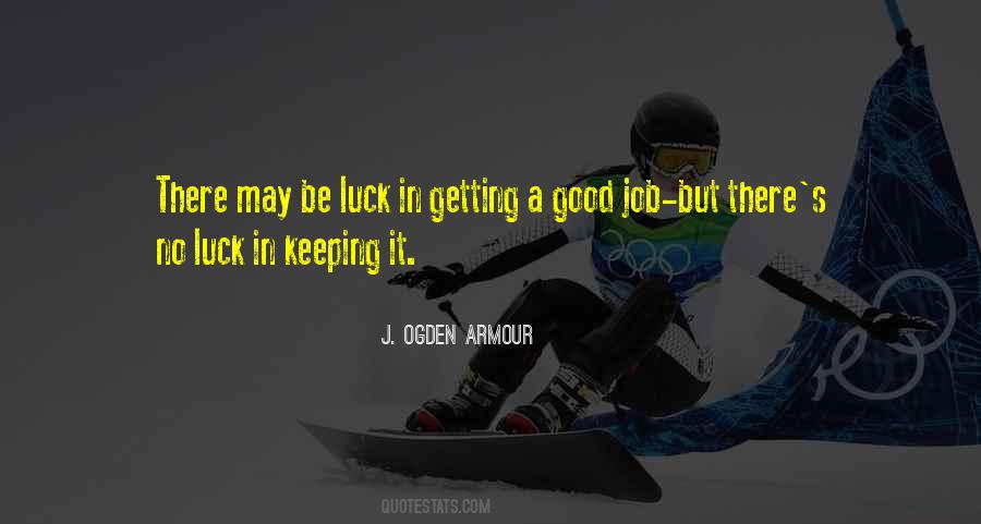 Luck's Quotes #85690