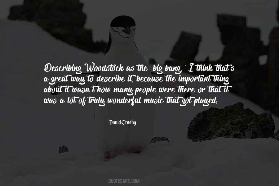 Quotes About Woodstock #405556