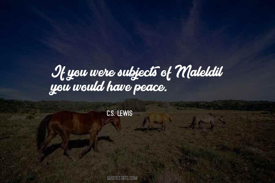 Maleldil Quotes #1352719