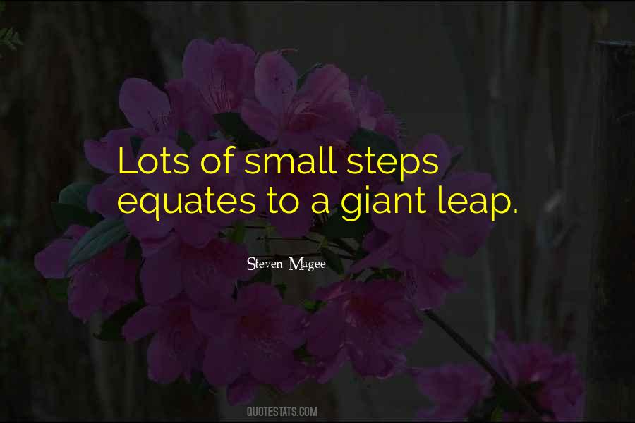 Quotes About Small Steps #1404436