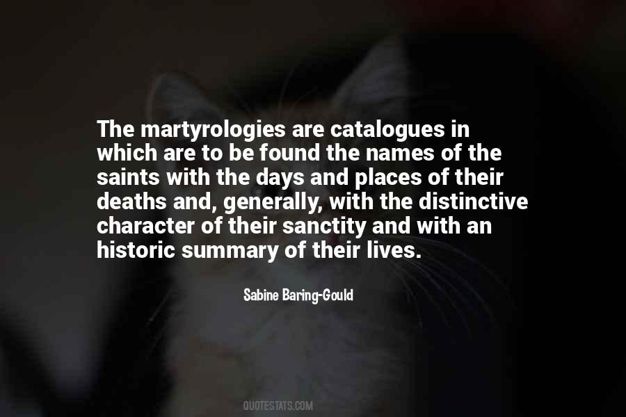 Martyrologies Quotes #1075493