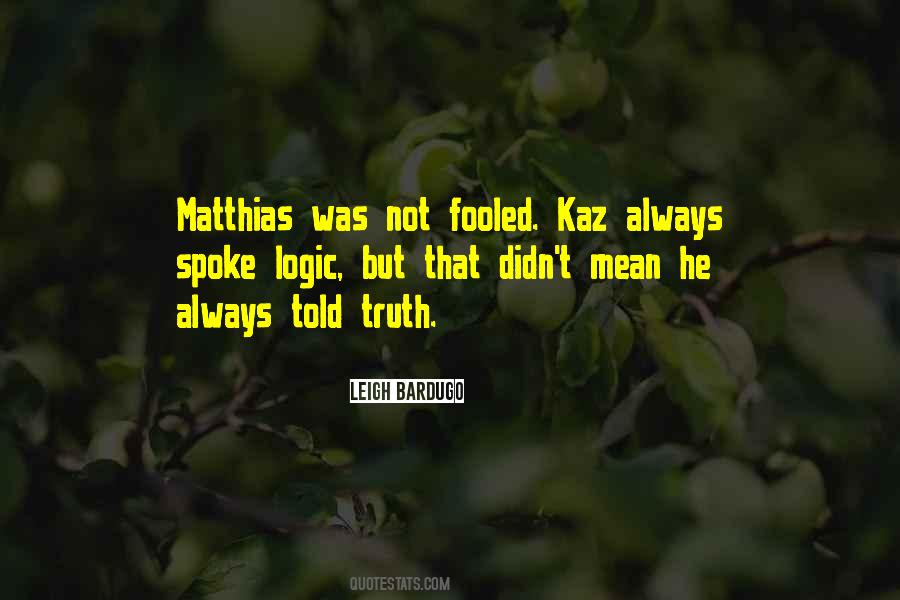 Matthias's Quotes #875960