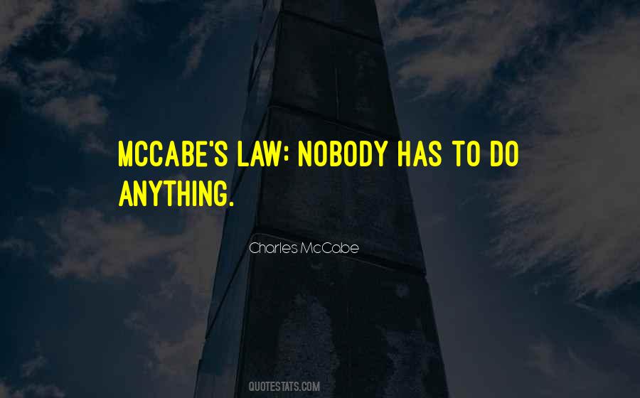 Mccabe's Quotes #1418815