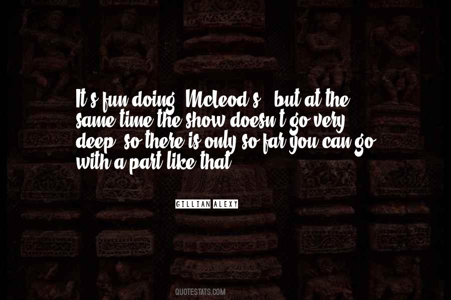 Mcleod Quotes #906026