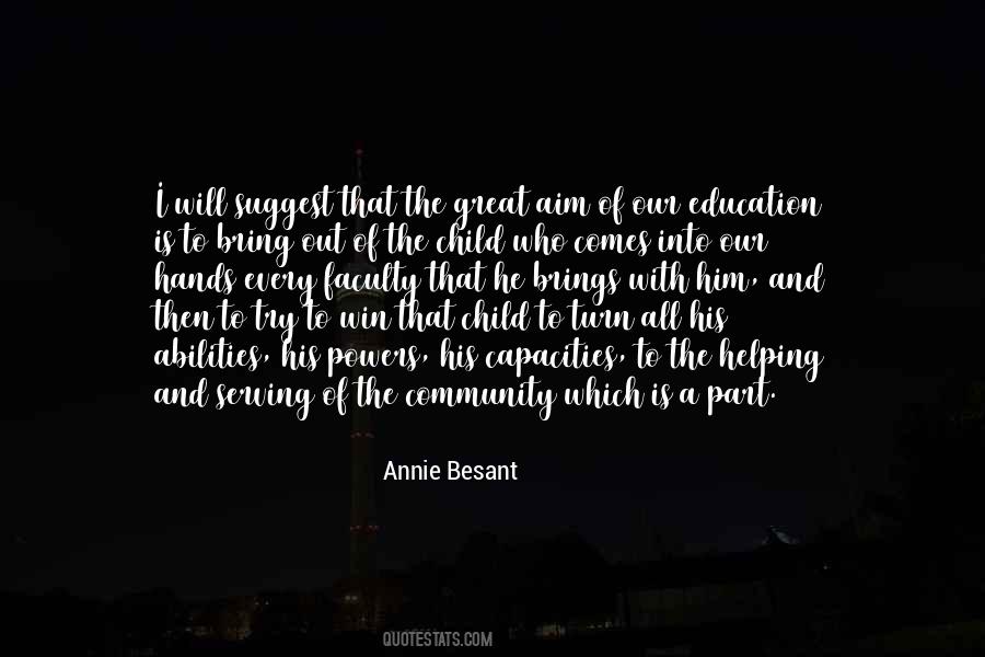 Quotes About Aim Of Education #1180565