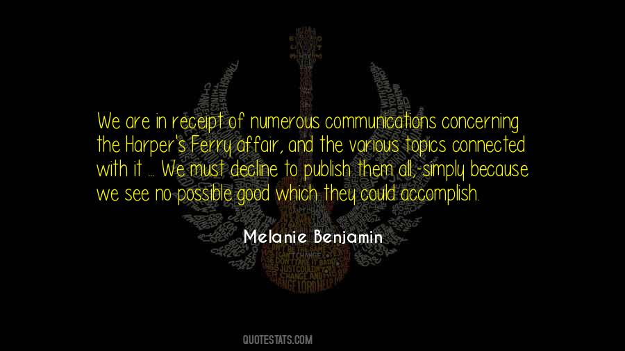 Melanie's Quotes #725503