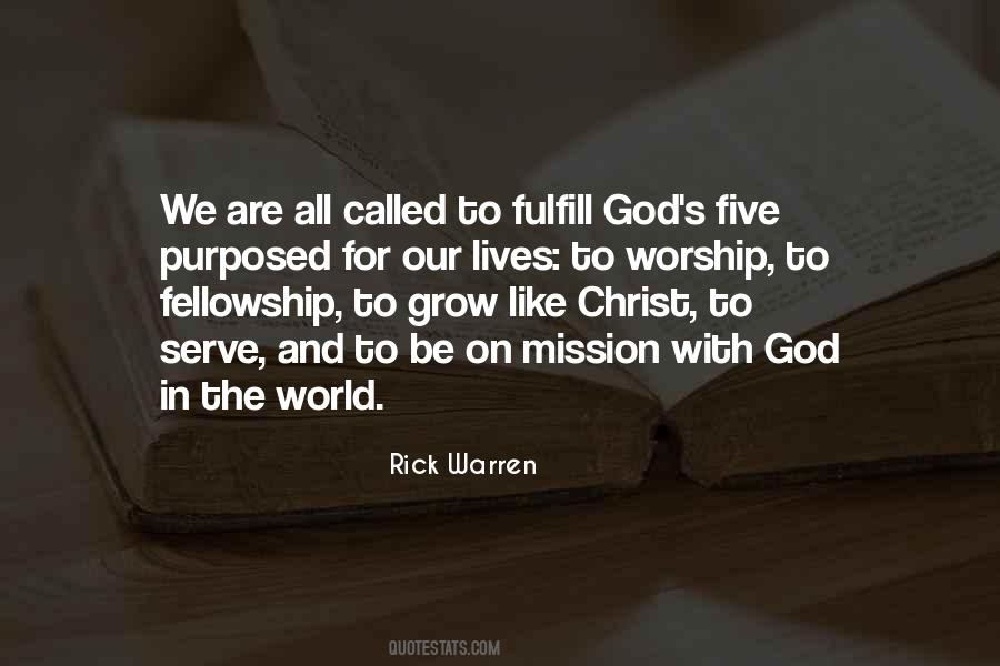 Quotes About Fellowship Of Christian #1111856