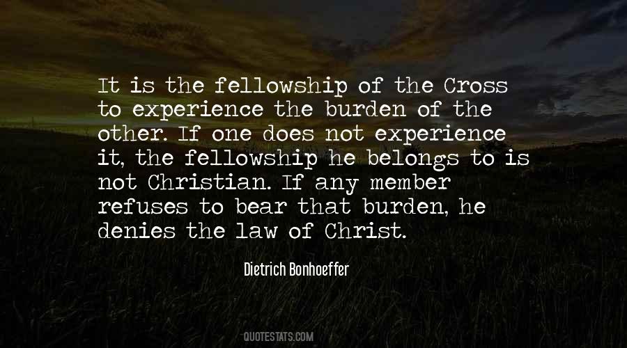 Quotes About Fellowship Of Christian #1689118