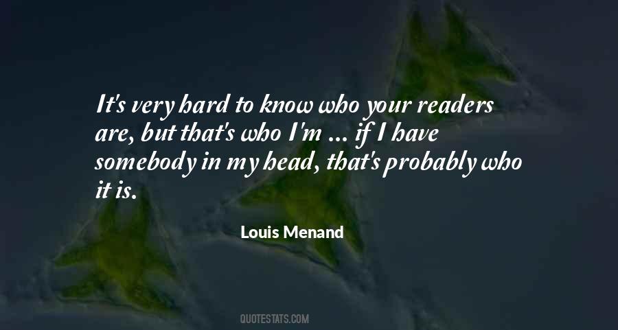 Menand Quotes #278265