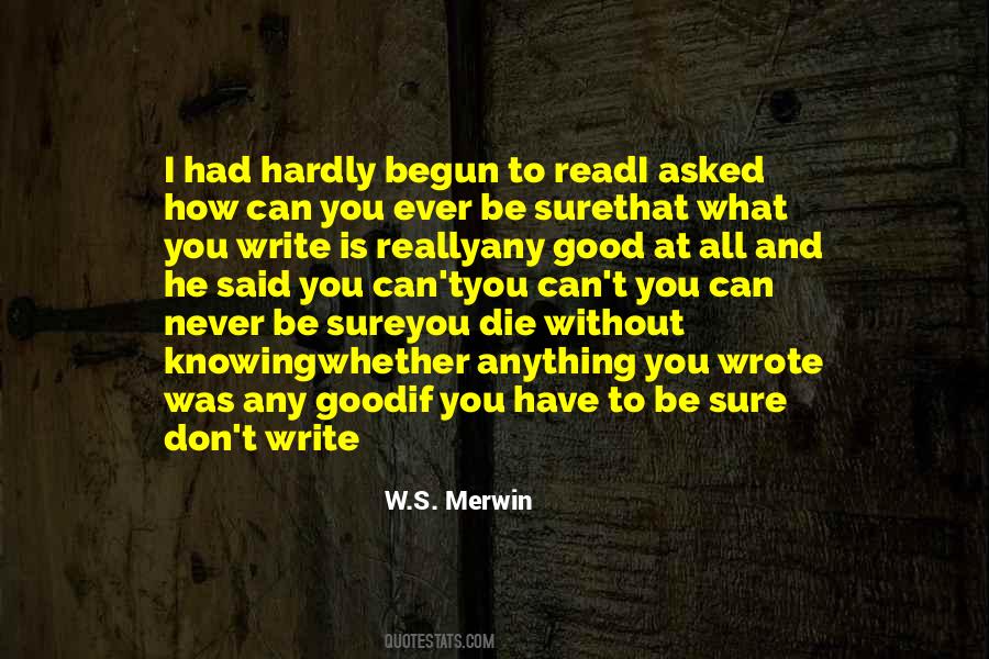 Merwin's Quotes #1284327