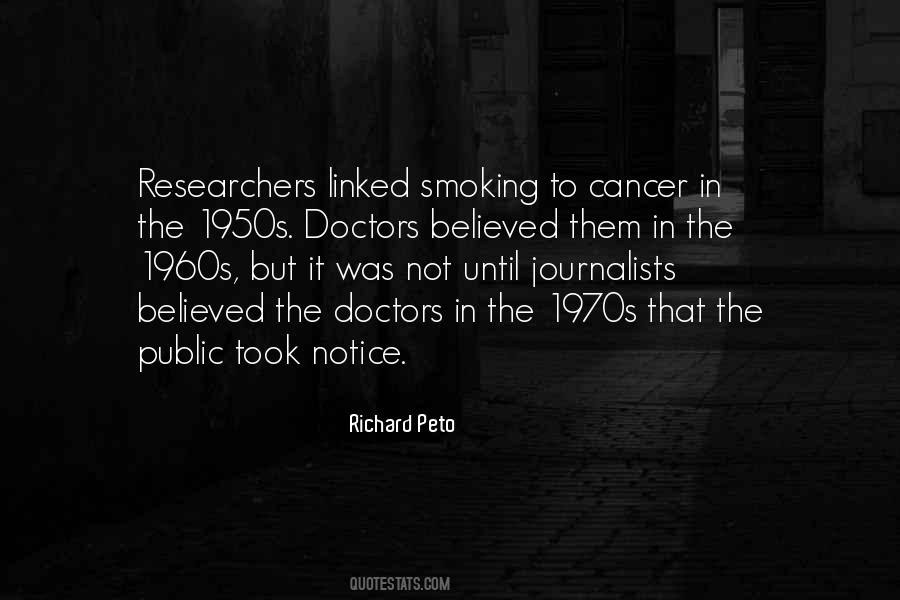 Quotes About Smoking And Cancer #1655549