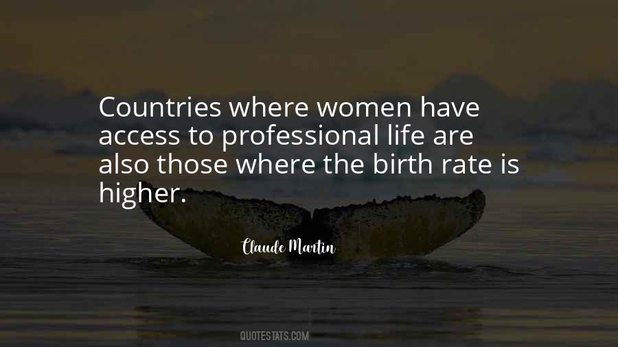 Quotes About Birth Rate #1086469