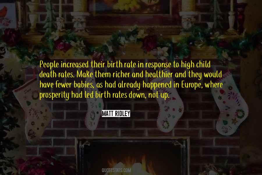 Quotes About Birth Rate #1756894