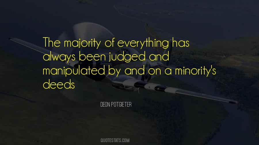 Minority's Quotes #1601012